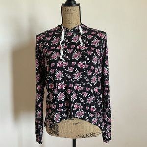 hooded long-sleeve tee